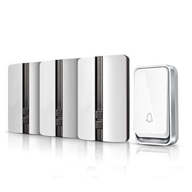 Imagem de Campainha sem fio à prova d'água autoalimentada Smart Door Bell Home Sem necessidade de bateria anel sem fio Dong Chime Timbre chamada, conjunto, 1