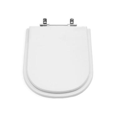 Imagem de Assento Sanitário Poliéster Quadra Branco Para Louça Deca