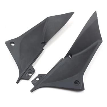Imagem de FINMOKAL Peça de inserção da carenagem da tampa do duto de ar lateral preta sem pintura para Yamaha YZF R1 2002-2003