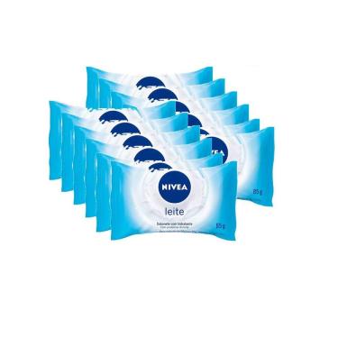 Imagem de Kit Sabonete Hidratante Nivea Proteína Do Leite 85g - 12 Unidades