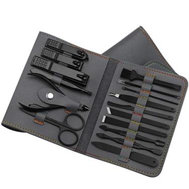 Imagem de Qudai 16 pçs/set Nail Clipper Cortador Trimmer Ear Pick Grooming Kit Manicure Set Pedicure Toe Nail Art Tools Set Kits com saco BD