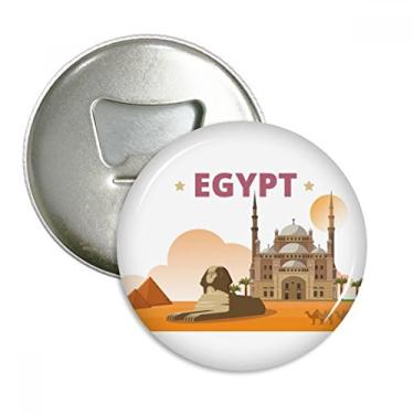 Imagem de Cidade pirâmide Esfinge Egito Abridor de Garrafas Imã de Geladeira Emblema Multifuncional