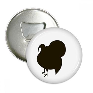 Imagem de Peru preto abridor de garrafas com ímã de geladeira e emblema multifuncional