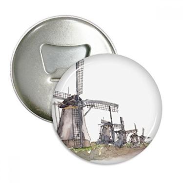 Imagem de Emblema multifuncional com ímã de geladeira Windmill in Holand