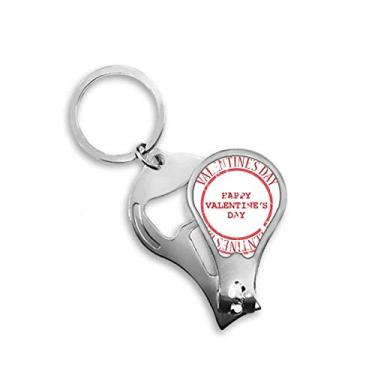 Imagem de Tesoura para cortador de unhas Red Postmark Happy Valentine