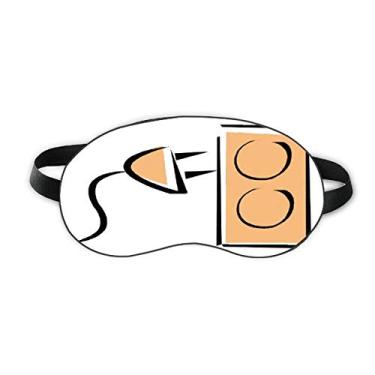 Imagem de Cabo de carregamento plugue padrão de soquete de dormir protetor de olho macio para noite capa de sombra