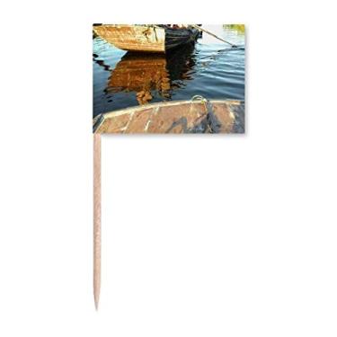 Imagem de Decoração de festa para palito de dente moderno presente Art Deco para barco a remo