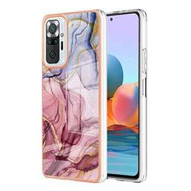 Imagem de Capas de proteção de mármore bonitas compatíveis com Xiaomi Redmi Note 10 Pro 10 Pro Max capas de silicone moldura de simplicidade proteção à prova de choque capa traseira (1, Redmi Note 10 Pro)