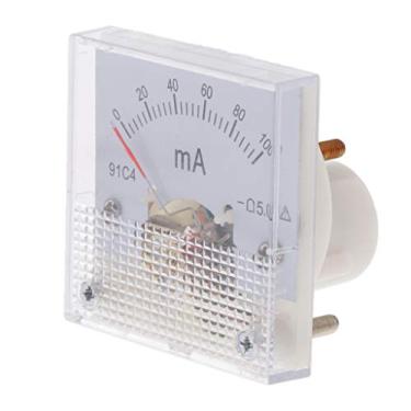 Imagem de Baoblaze — Amperímetro analógico de plástico durável DC de teste de corrente tipo apontador – 0-100mA