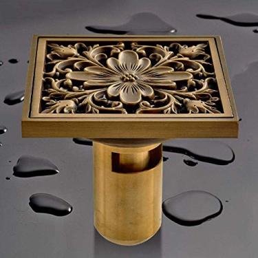 Imagem de Piso de banho Ralo de resíduos Grelha Filtro de piso Ralo de cobre Ralo de piso Água profunda Desodorante de piso Ralo Núcleo de drenagem Chuveiro à prova de insetos Máquina de lavar banheiro