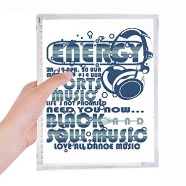 Imagem de Caderno Energy Sports Music Vitality Sounds Diário de folhas soltas recarregável