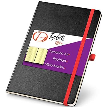 Imagem de Caderneta de Anotações 13,7x21cm 80 Folhas Pautadas (Preto e Vermelho)