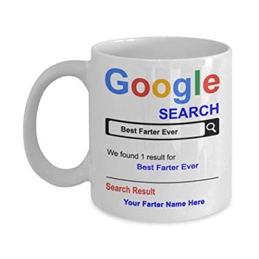 Imagem de Caneca de café personalizada Farter – Presentes de Dia dos Pais – Caneca de presente para pai e papai – Caneca de café de 325 ml