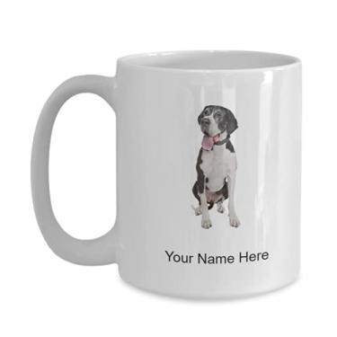 Imagem de Caneca personalizada Great-dane copo de café para amantes de grandes donos ideias crianças meninos meninas Amor - Caneca de café 425 g