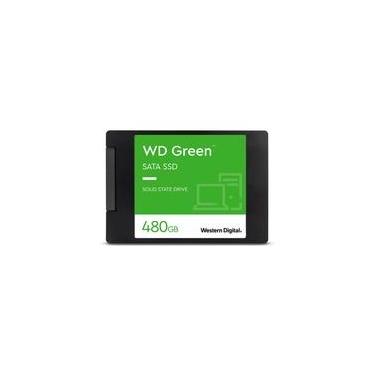 Imagem de SSD SATA WD Green, 480GB, 2.5", Leitura: 545MB/s e Gravação: 430MB/s, Preto - WDS480G3G0A
