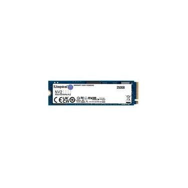 Imagem de SSD Kingston NV2 250 GB, M.2 2280 PCIe, NVMe, Leitura: 3000 MB/s e Gravação: 1300 MB/s - SNV2S/250G
