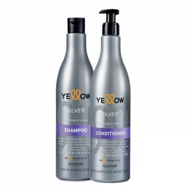 Imagem de Kit Desamarelador Shampoo + Condicionador Yellow Silver 500 Ml