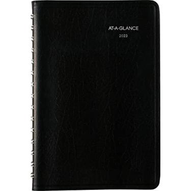 Imagem de AT-A-GLANCE Planejador Diário 2023, Agenda Diária, DayMinder, Caderno de Apontos Horários, 12,7 cm x 20,3 cm, Pequeno, Horário, Preto (SK4400)
