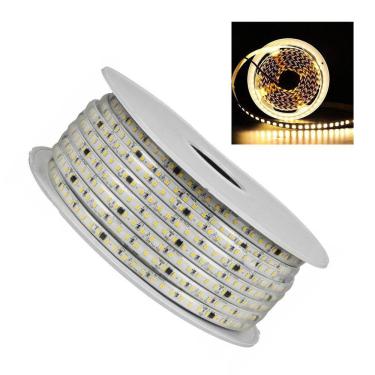 Imagem de Fita de LED SMD 3000K 127V 100 Metros Perfil Plug Conector Fita Dupla Face Gesso Sanca