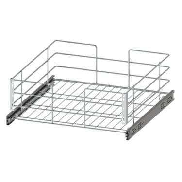 Imagem de Gaveta Aramada 47cm Cromada Corrediças Deslizante Fruteira Armário Embutida Cozinha Dimec