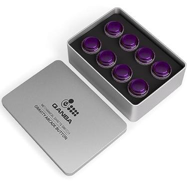 Imagem de QANBA Gravity LX 30mm Mechanical Pushbutton switch Button Arcade Buttons DIY Kit (Boxed） (Translucent Violet B03)