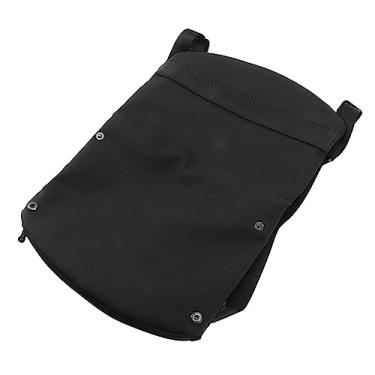 Imagem de Bolsa de ombro, bolsa tiracolo de couro PU elegante e firme amplamente aplicável para adultos e viagens, Preto