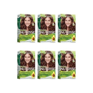 Imagem de Coloraçao Nutrisse 57 Castanho Claro Dourado Acaju-Kit C/6Un