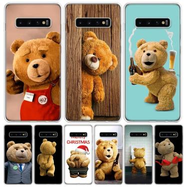 Imagem de Caso engraçado do telefone do mascote do urso bonito impertinente para o Samsung Galaxy M21 M31 M12