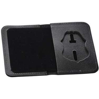 Imagem de Perfect Fit Shield Wallets Porta-crachá CBP US Customs Border Control Eagle Shield Badge and ID Badge Hidden Badge Carteira estilo duas dobras (Cutout PF-587) couro preto
