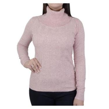 Imagem de Blusa Feminina Facinelli By Mooncity Tricot Rosa - 651094-Feminino