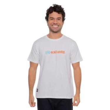 Imagem de Camiseta Ecko Básica Estampada Branca-Masculino