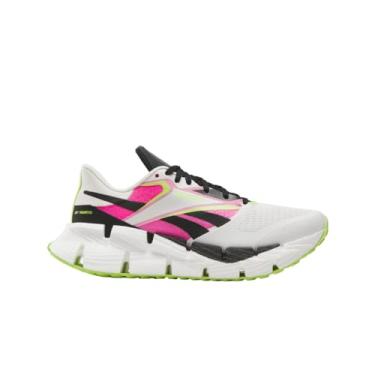 Imagem de Reebok Tênis de corrida feminino Floatzig, Giz/preto/rosa laser, 42