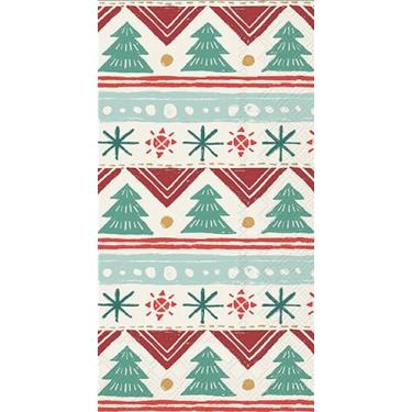 Imagem de IHR Ideal Home Range Guardanapos de jantar toalhas de mão descartáveis de papel de 3 camadas, 21,6 cm x 11,4 cm, persianas sazonais, 16 unidades