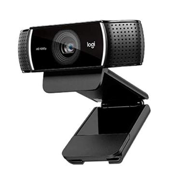 Imagem de Logitech Webcam HD C922 Pro Streaming, webcam de transmissão de câmera 1080p, grava suas sessões de jogos em transmissão HD rica, tripé de substituição de fundo incluído