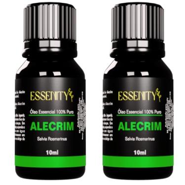 Imagem de 02 Unidades Óleo Essencial de Alecrim Premium 100% Puro - Estimula Concentração, Foco, Relaxamento e Bem-Estar, Ideal para Aromaterapia, Massagem e Difusores, Vegano e Cruelty-Free - 10ml ESSENITY