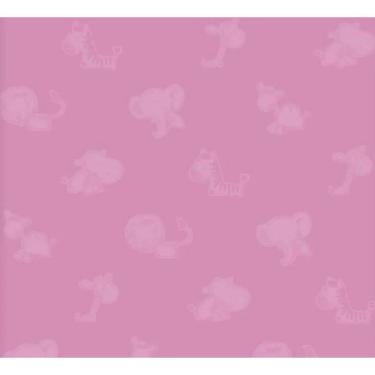 Imagem de Papel de Parede Safari Friends Infantil Roxo SF6224