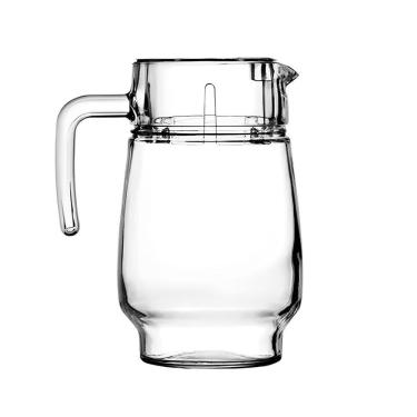 Imagem de Jarra de Vidro Com Tampa Transparente Safira P/ Água, Suco e Refrigerante 1800ml