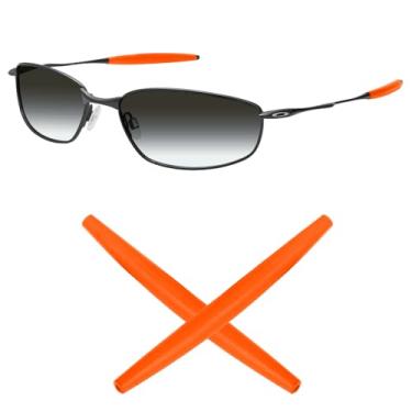Imagem de Mryok Meias de substituição para óculos de sol Oakley Square Whisker – Opções, Laranja, One Size