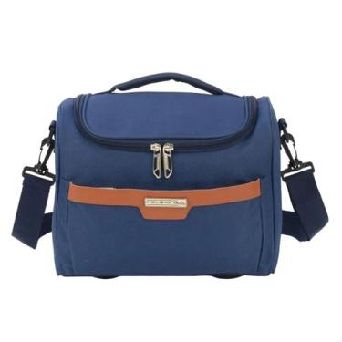 Imagem de Frasqueira De Viagem Tecido Média Polo King, Azul