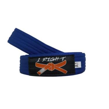 Imagem de Faixa Kimono Artes Marciais Judô Jiu-Jitsu Infantil - 1 Fit, M2, Azul