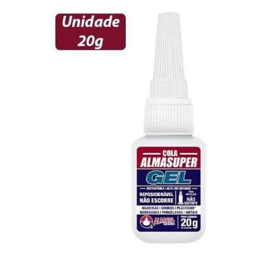Imagem de Cola Instantânea Gel 20g Almasuper Multiuso Superficieporosa - ALMATA
