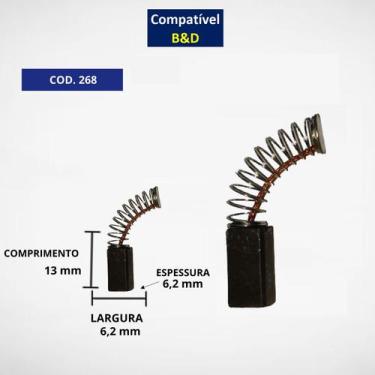 Imagem de Escova CARVAO C268G SERrra Tico TICO BeD KD562 - carbonpecas
