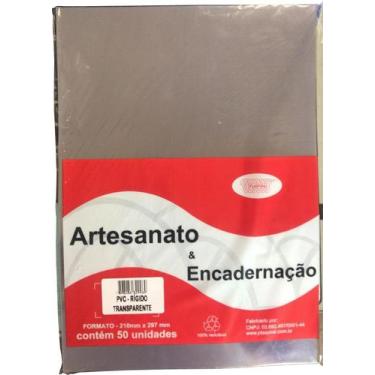 Imagem de Capa De Acetato A4 Transparente 25 Micras Com 50 Unidades - Marketmil