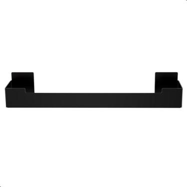 Imagem de Porta Toalha Rosto Com Adesivo Suporte Banheiro Preto F.ELG - FassinSh