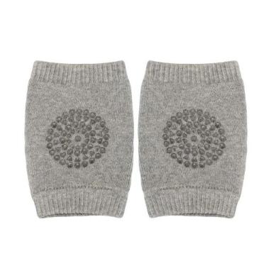 Imagem de Joelheira para Bebê Engatinhar Antiderrapante Flexível Buba, Cinza