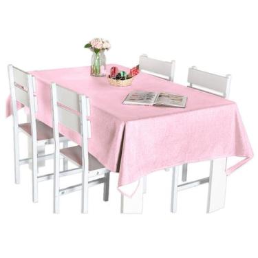 Imagem de Toalha de Mesa 6 Lugares Tecido Rústico Premium - Armazem do Enxoval, 