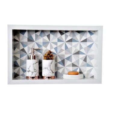Imagem de Nicho Banheiro Porcelanato/cerâmica 50x30x10  Borda Alumíno - PHZ, Pri
