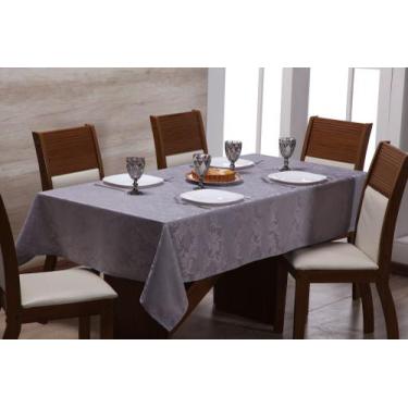 Imagem de Toalha de Mesa em Jacquard Quadrada Luxo 4 Lugares - 1,35m x 1,35m - C