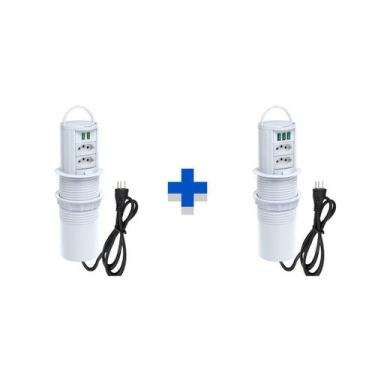 Imagem de Kit Torres Tomada Totem Manual Alça 2Tom 20A 2 e 3 USB 5.2A - CONNECT 