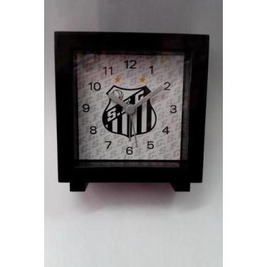 Imagem de Relógio Despertador Quadrado Do Santos - mileno